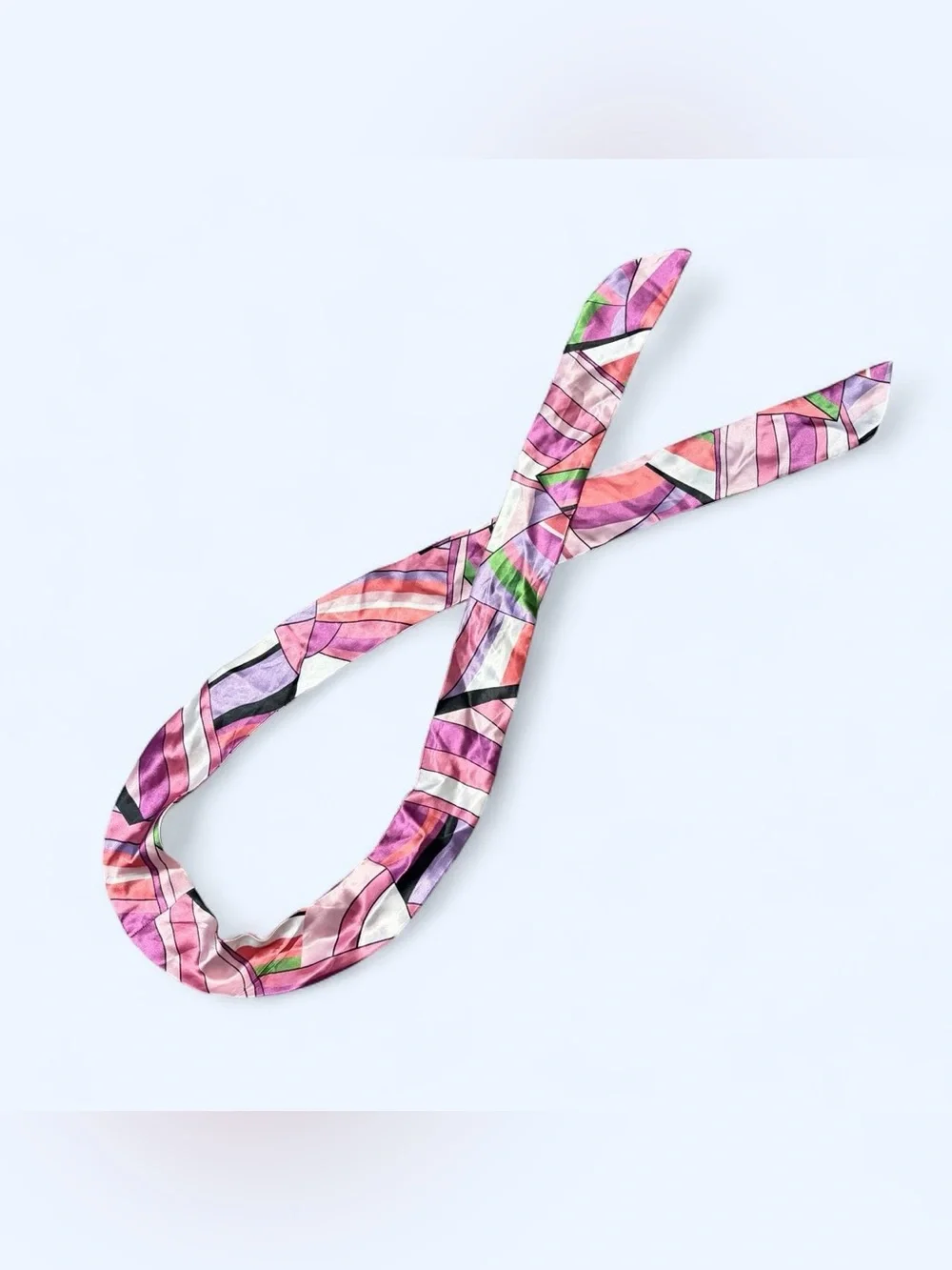 Y2K Pink Satin Scarf Belt!